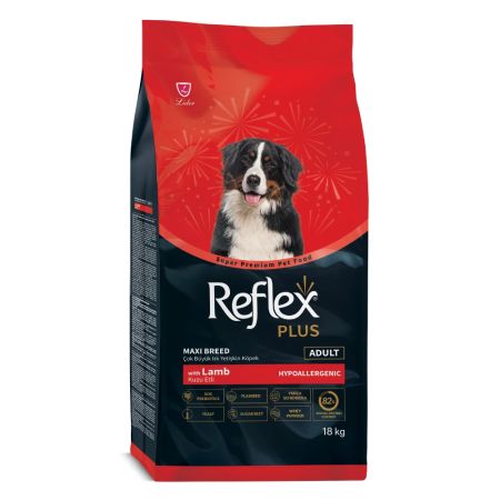 Reflex Plus Kuzulu Orta ve Büyük Irk Yetişkin Köpek Maması 18 kg