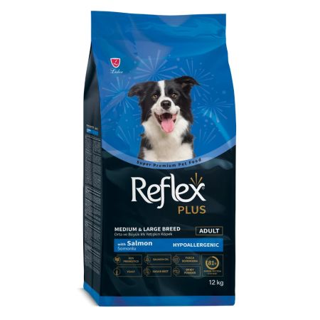 Reflex Plus Somonlu Orta Ve Büyük Irk Yetişkin Köpek Maması 12 kg