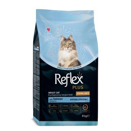 Reflex Plus Sterilised Somonlu Kısırlaştırılmış Yetişkin Kedi Maması 8 kg