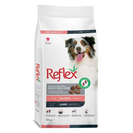 Reflex Duo Proteinli Somonlu ve Kuzu Etli Orta ve Büyük Irk Yetişkin Köpek Maması 10 kg