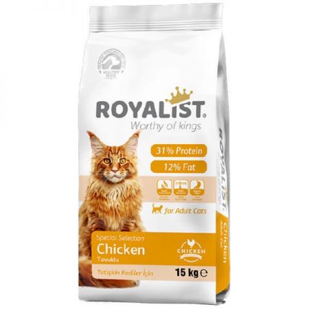 Royalist Premium Tavuklu Yetişkin Kedi Maması 15 Kg
