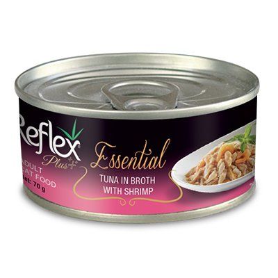 Reflex Plus Ton Balık ve Karidesli Yetişkin Konserve Kedi Maması 70 Gr