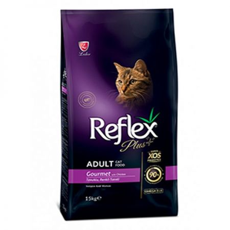 Reflex Plus Gourmet Tavuklu Yetişkin Kedi Maması 15 Kg