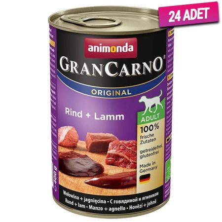 Animonda Biftek ve Kuzu Etli Köpek Konservesi 400 Gr - 24 Adet