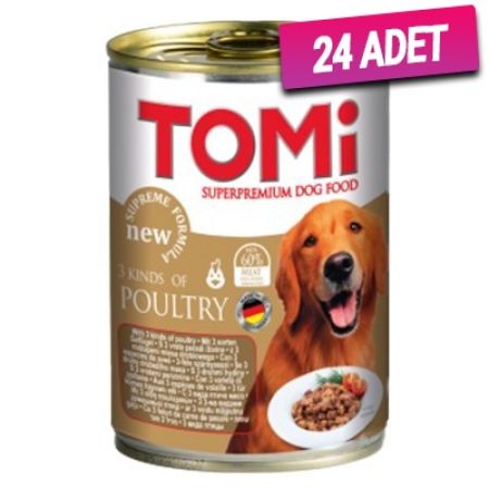 Tomi Kümes Hayvanlı Köpek Konservesi 400 Gr - 24 Adet