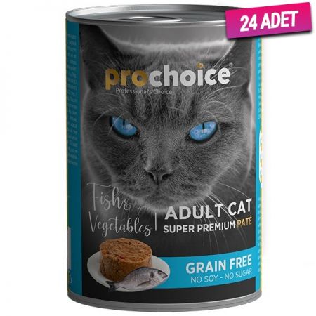 Pro Choice Adult Balık ve Sebzeli Yetişkin Kedi Konservesi 400 Gr - 24 Adet