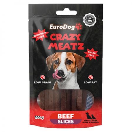 Eurodog Biftek Dilimleri Doğal Köpek Ödül Maması 100 Gr