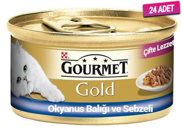 Gourmet Gold Okyanus Balıklı Yetişkin Konserve Kedi Maması 85 Gr - 24 Adet
