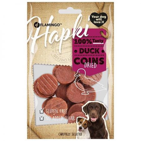 Flamingo Hapki Glutensiz Ördekli Coin Köpek Ödülü 85 Gr