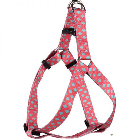 Flamingo Sue Köpek Göğüs Tasması Pembe/Yeşil 40-60 Cm