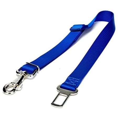 Doggie Dokuma Emniyet Kemerli Köpek Bağlantı Aparatı Medium Mavi 2,5x50-80 Cm
