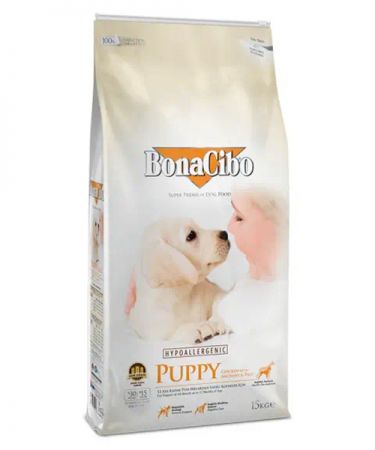 BonaCibo Puppy Tavuklu ve Balıklı Yavru Köpek Maması - 15 Kg
