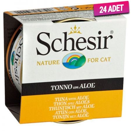 Schesir Ton Balıklı ve Aloeveralı Jöleli Konserve Kedi Maması 85 Gr - 24 Adet