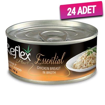 Reflex Plus Tavuk Göğüslü Yetişkin Konserve Kedi Maması 70 Gr - 24 Adet