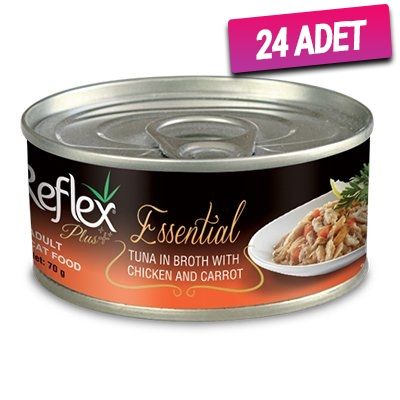 Reflex Plus Ton Balık Tavuklu Yetişkin Konserve Kedi Maması 70 Gr - 24 Adet