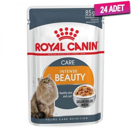 Royal Canin İntense Beauty Jelly Pouch Konserve Kedi Maması 85 Gr - 24 Adet