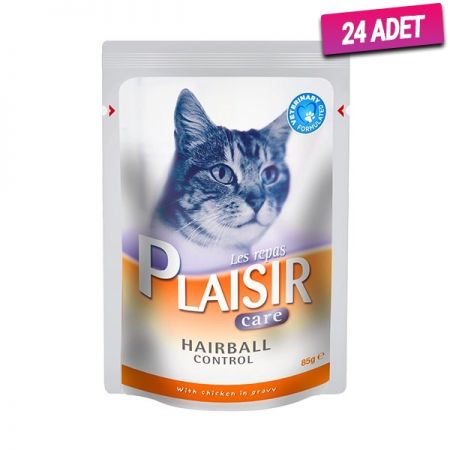 Plaisir Care Hairball Tavuklu Pouch Kedi Konservesi 85 Gr - 24 Adet