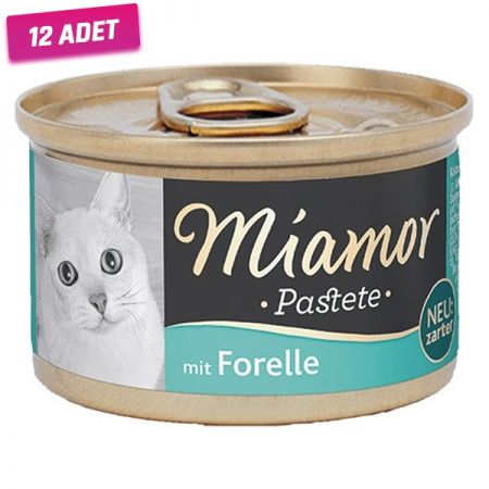 Miamor Pastete Alabalıklı Tahılsız Konserve Kedi Maması 85 Gr - 12 Adet