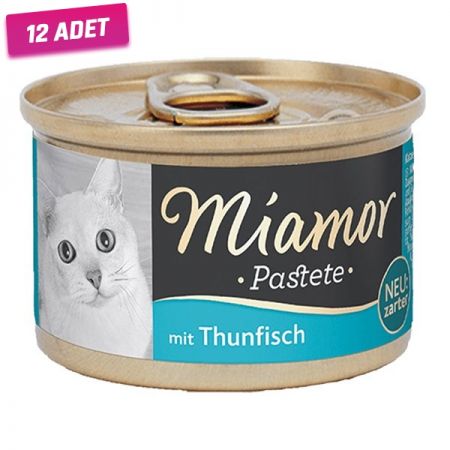Miamor Pastete Ton Balıklı Tahılsız Konserve Kedi Maması 85 Gr - 12 Adet