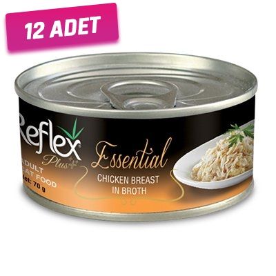 Reflex Plus Tavuk Göğüslü Yetişkin Konserve Kedi Maması 70 Gr - 12 Adet