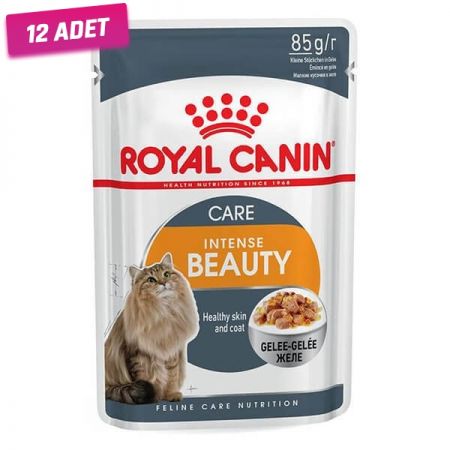 Royal Canin İntense Beauty Jelly Pouch Konserve Kedi Maması 85 Gr - 12 Adet