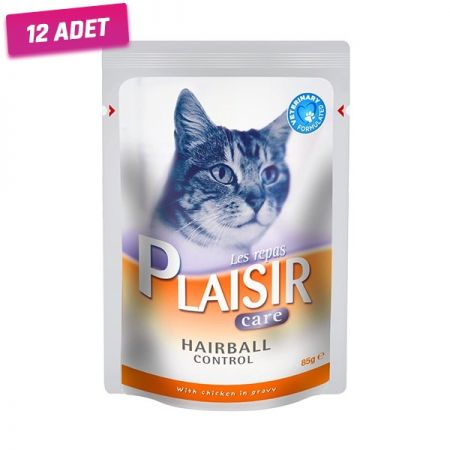 Plaisir Care Hairball Tavuklu Pouch Kedi Konservesi 85 Gr - 12 Adet