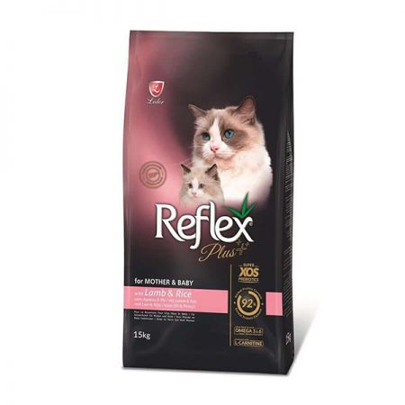 Reflex Plus Kuzu Etli Anne ve Yavru Kedi Maması 15 Kg