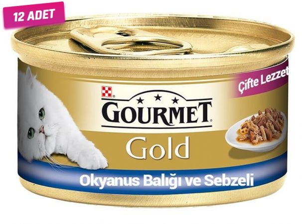 Gourmet Gold Okyanus Balıklı Yetişkin Konserve Kedi Maması 85 Gr - 12 Adet