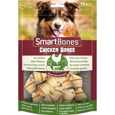 Smart Bones Tavuklu Düğüm Köpek Ödül Kemiği Mini 18 Adet