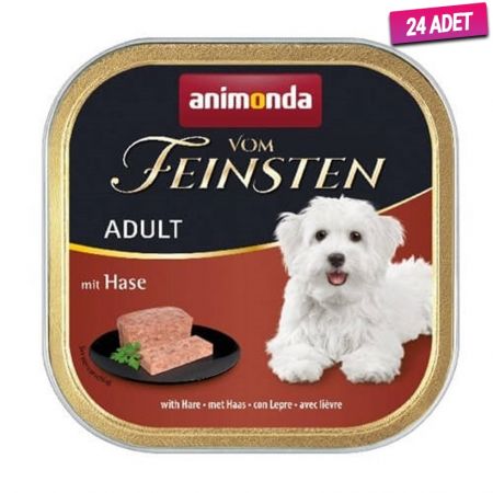Animonda Vom Feinsten Tavşan Etli Yetişkin Köpek Konservesi 150 Gr - 24 Adet