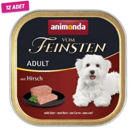 Animonda Vom Feinsten Geyik Etli Yetişkin Köpek Konservesi 150 Gr - 12 Adet