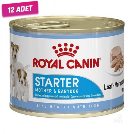 Royal Canin Starter Mousse Yavru Konserve Köpek Maması 195 Gr - 12 Adet