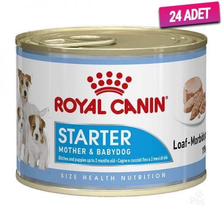 Royal Canin Starter Mousse Yavru Konserve Köpek Maması 195 Gr - 24 Adet