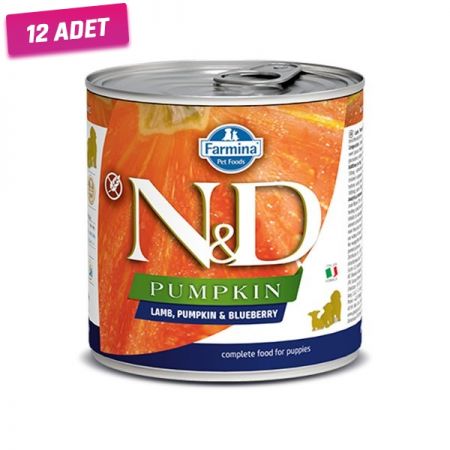 N&D Balkabaklı ve Kuzu Etli Yavru Köpek Konservesi 285 Gr - 12 Adet