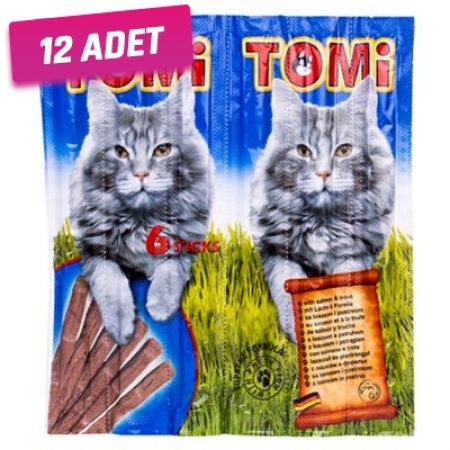 Tomi Somon ve Alabalıklı Stick Kedi Ödül Maması 6x5 Gr - 12 Adet