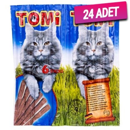 Tomi Somon ve Alabalıklı Stick Kedi Ödül Maması 6x5 Gr - 24 Adet