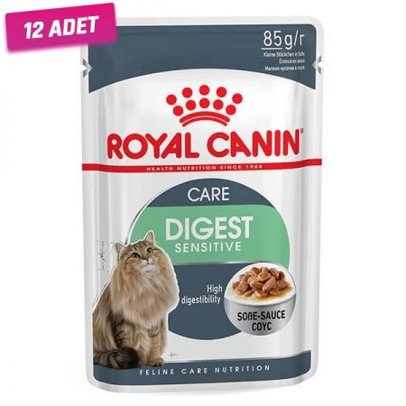 Royal Canin Digestive Sensitive Gravy Pouch Kedi Maması 85 Gr - 12 Adet