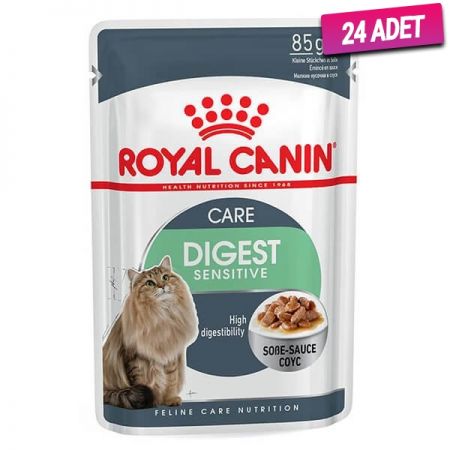 Royal Canin Digestive Sensitive Gravy Pouch Kedi Maması 85 Gr - 24 Adet