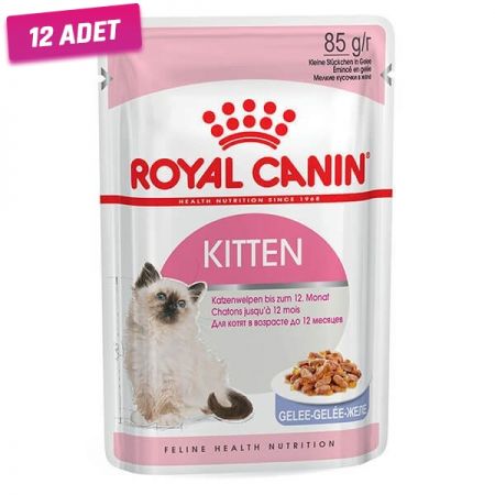 Royal Canin Kitten Jelly Pouch Yavru Konserve Kedi Maması 85 Gr - 12 Adet
