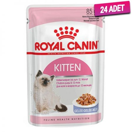 Royal Canin Kitten Jelly Pouch Yavru Konserve Kedi Maması 85 Gr - 24 Adet