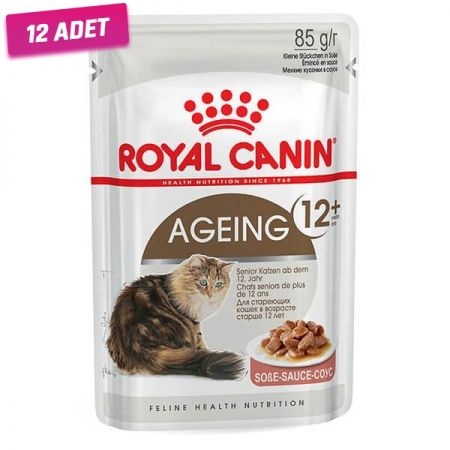 Royal Canin Ageing +12 Gravy Pouch Yaşlı Konserve Kedi Maması 85 Gr - 12 Adet
