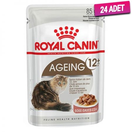 Royal Canin Ageing +12 Gravy Pouch Yaşlı Konserve Kedi Maması 85 Gr - 24 Adet