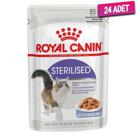 Royal Canin Sterilised Jelly Pouch Kısırlaştırılmış Kedi Maması 85 Gr - 24 Adet