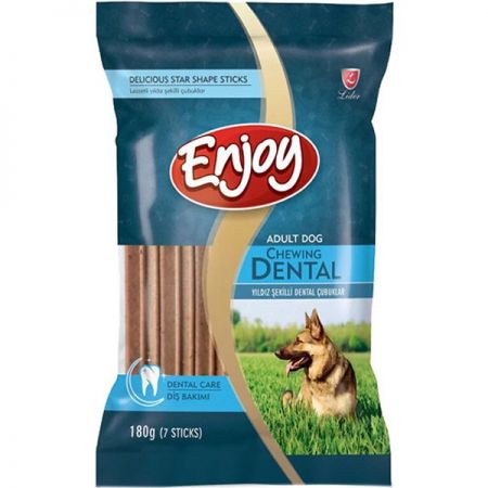 Enjoy Sticks Yıldız Şekilli Dental Köpek Ödül Çubukları 180 Gr