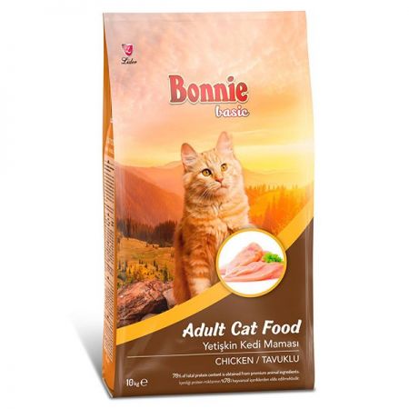 Bonnie Basic Tavuklu Yetişkin Kedi Maması 10 Kg