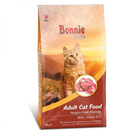 Bonnie Basic Biftekli Yetişkin Kedi Maması 10 Kg