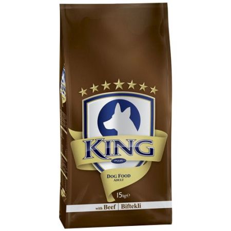 King Plus Beef Dog Biftekli Yetişkin Köpek Maması 15 Kg