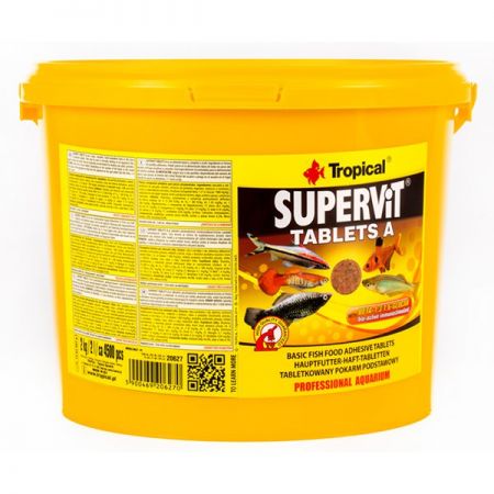 Tropical Süpervit Tablets A Üniversal Tablet Balık Yemi 2 Kg 4500 Tablet