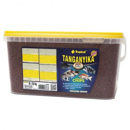 Tropical Tanganyika Chips Ciklet Balıkları için Cips Yem 5000 Ml