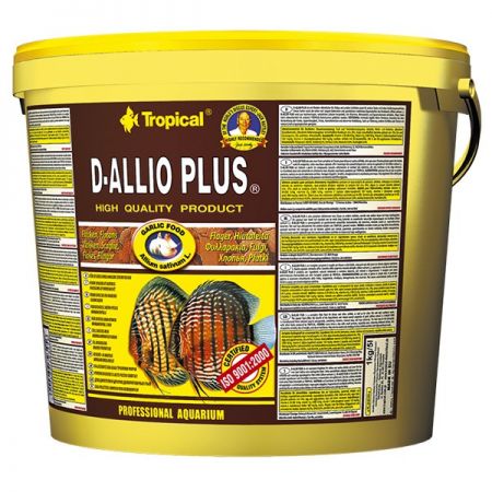 Tropical D-Allio Plus Flake Discus Balıklar için Sarımsaklı Pul Balık Yemi 11 Lt 2 Kg